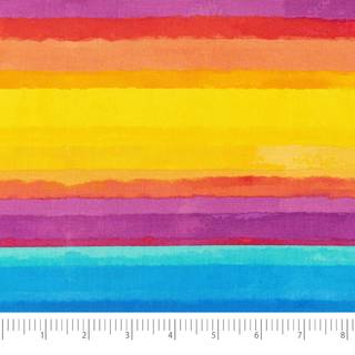 Singer Print Fabric 100% Cotton Rainbow Blender Sk?ret af g?rden