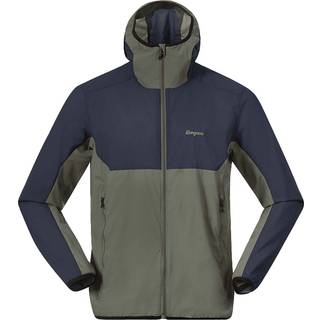 Bergans Men's Vaagaa Windbreaker Jacket  Green Mud/Navy Blue, XXL
