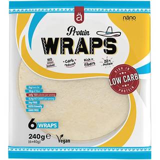 Nanosupps - Protein Wrap Hvedemelstortilla 240 g, Naturlig