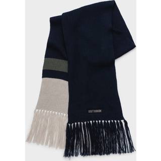 Fringe Scarf Navy - Navy - ONESIZE