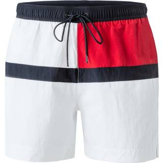 Tommy Hilfiger Herren Badeshorts weiß Mikrofaser Gemustert