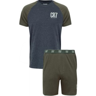 Pyjamas m. shorts | 100% bomuld | Multifarvet