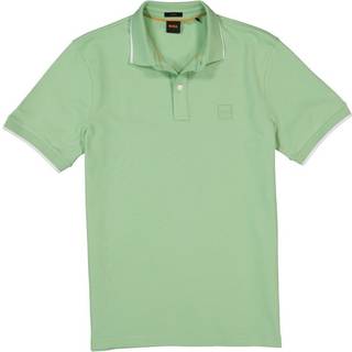 BOSS Orange Herren Polo-Shirt grün Slim Fit