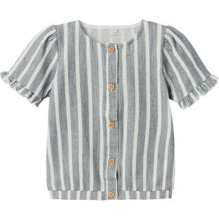 NAME IT Kortærmet Bluse Frederikke Dark Sapphire