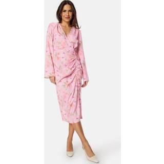 Drawstring L/S Midi Dress