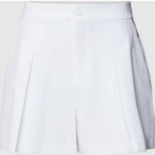 RALPH LAUREN Kort SHRT-plisseret, hvid