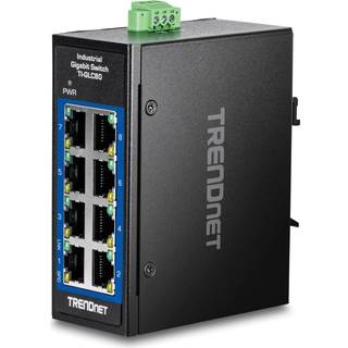 Trendnet TI-GLC80 network switch Unmanaged Gigabit Ethernet (10/100/1000) Black