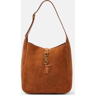 Saint Laurent Le 5 Ã 7 Small suede shoulder bag - brown - One Size
