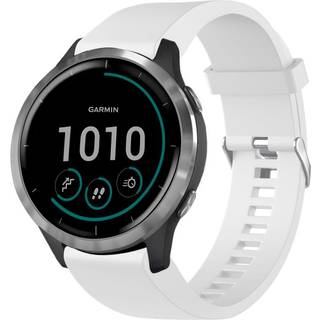 FIXED Silikone rem til Garmin QuickFit 20 mm Hvid