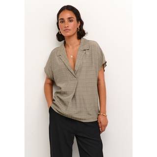 Kaffe KAjuliane Bluse - Grøn - Str 34 - Damer