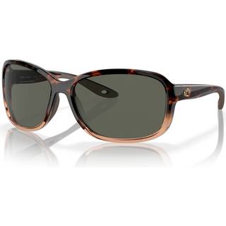 Costa Del Mar Seadrift Polarized 911403 58 Solbriller Mænd Brun - Shiny Gradient Transparent Brown Tortois - 58mm