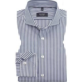 OLYMP Signature Herren Hemd blau gestreift