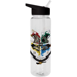 Harry Potter Hogwarts Crest plastikflaske ➞ På lager - klar til afhentning