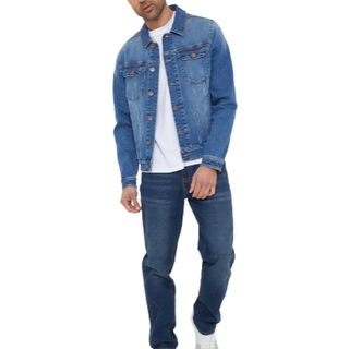 Threadbare Threadbare Mid Wash Classic Denim Jacket