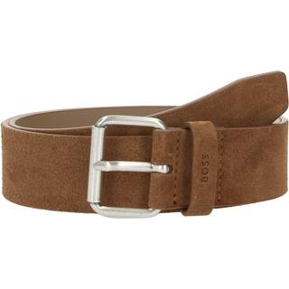 BOSS Black Herren Gürtel braun Veloursleder