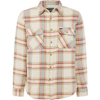Brixton Bowery Langærmet Flannel Skjorte Hvid