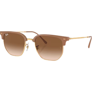 Ray - Ban Unisex RB4416 NEW CLUBMASTER 672151 Solbriller Acetat Beige Brun Geometrisk Normal Skygge