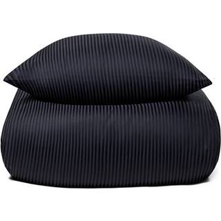 Sengetøj i 100% Egyptisk bomuld - 150x210 cm - Mørkeblåt sengetøj - Ekstra blødt sengesæt fra By Borg