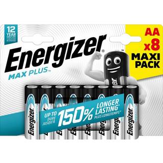 Energizer Max Plus LR6/AA Alkaline-batterier - 8 stk.