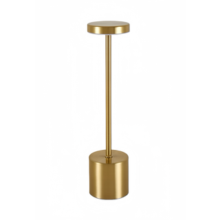 Opladelig LED bordlampe - Guld, touch dæmpbar, CCT, IP20 - Dæmpbar : Dæmpbar, Kulør : CCT (Varm til Kold Hvid)