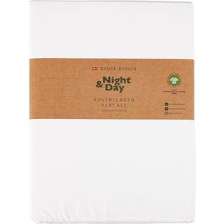Kuvertlagen Percale Hvid 180x200 cm