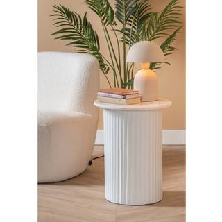 Leitmotiv Luscious loungebord Ø45cm marmor hvid