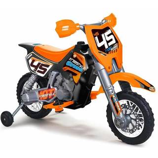 FEBER Elmotorcykel til Motocross, Orange/Sort