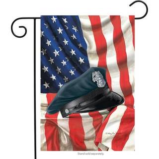 Politiets hat haven flag nødhjælpstjenester politimand patriotisk 12,5 """" x 18 """"