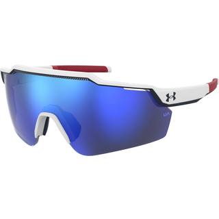 Under Armour UA LEVELUP WWK/W1 99 Solbriller Mænd Hvid - Matte White Blue Laminate - 99mm