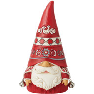 Enesco Jim Shore Heartwood Creek Four Seasons Nordic Noel Gnome Jingle Bell Figurine