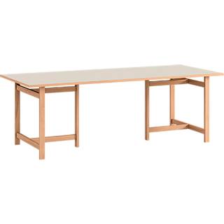 Moebe Rectangular Dining Table (220x90 cm) Warm Beige
