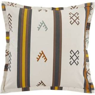 Hiend accenter toluca lærred vestlig euro pude sham 27x27 tommer kvæg mærke symboler udskriv bomulds sengetøj kabine lodge rustik euro pude cover