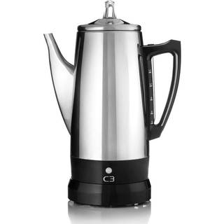 C3 Basic Eco - electric percolator - bright stainless steel