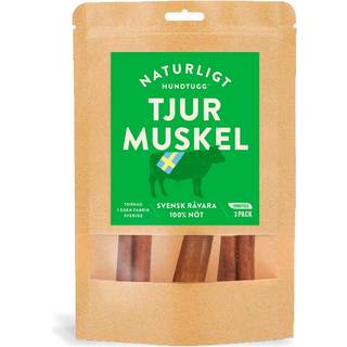 Tyggeben Bull muscle 3-pack Naturligt Hundtugg