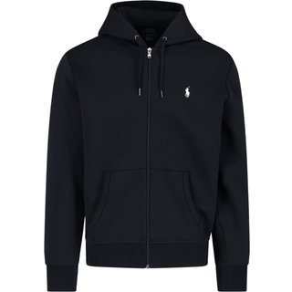 Polo Ralph Laurentil mænd. 710888282001 Dobbeltstrikket sweatshirt med sort lynlås (XXL), Casual, Bomuld, Lange ærmer