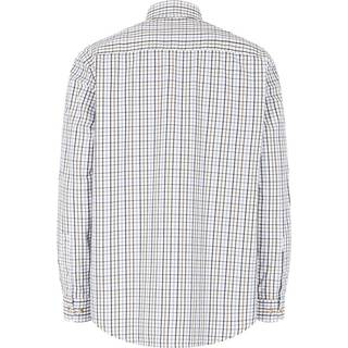 Hoggs of Fife - Inverness Cotton Tattersall Skjorte Navy/Blue/Brun/Hvid Herre M Ribejagtogfikseri.dk