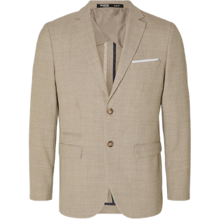 Selected SLIM OASIS LINEN BLAZER Sand