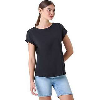 Roman Roman Black Plain Stretch Cotton Jersey T-Shirt