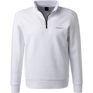 HACKETT Herren Sweatshirt weiß unifarben - weiß