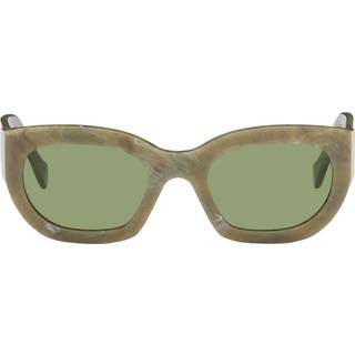 Retrosuperfuture Unisex K5G Alva Roccia green Solbriller Acetat Grøn Grøn Geometrisk Normal