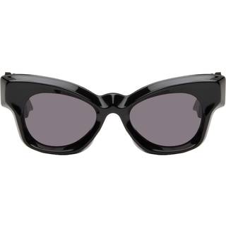 Marni Unisex Magneticus Black GGE Solbriller Acetat Sort Grå Geometrisk Normal