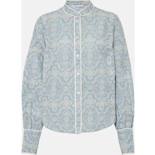 Veronica Beard Thorp cotton blouse - blue - M