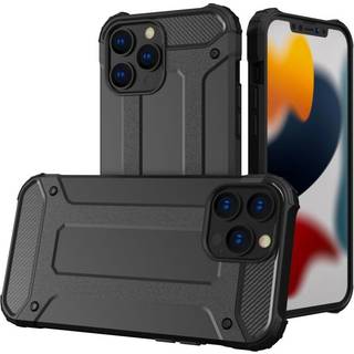 Hybrid armor Tough Rugged Cover til iPhone 13 Pro sort