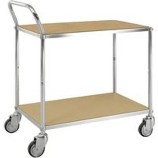 Kongamek 76 x 44 elektrogalvaniseret ESD-bordvogn, 2 hylder KM172-ESDB