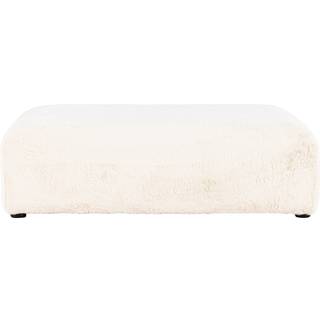 Venture Design Davie puf Beige/sort 100 x 100 cm
