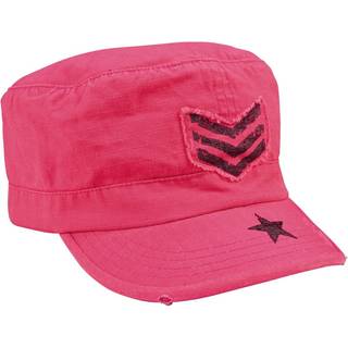 Rothco Vintage Cap Dame Pink w. Sort stripes & star - One Size