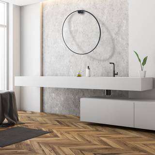 LED væglampe Saturno Milagro Lighting, Sort, Stue/spisestue, Aluminium, Moderne