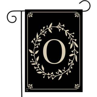 Briarwood Lane Classic Monogram Letter o Garden Flag Everyday 18 """" X 12.5 """"