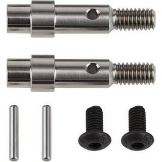 Team Associated - AE71181 - FT Hex Adapter Front Axles, titanium