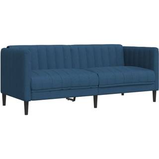 3-Personers Sofa Stof - Blå / 2-sædet